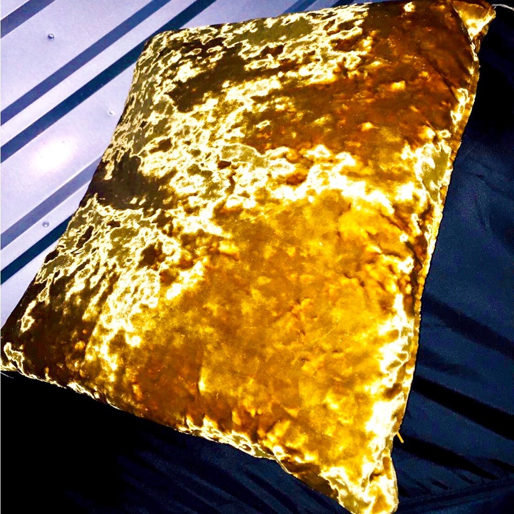 Luxurious Gold Decoration Velvet Pillow Cushion Living Bedroom Couch Sofa